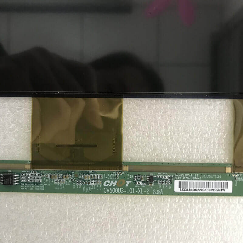 showing LCD TV screen appearance and information