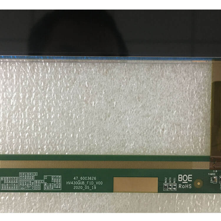 showing LCD TV screen appearance and information