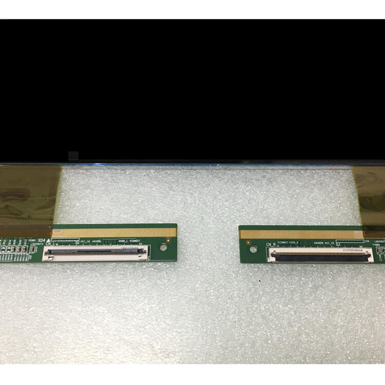 showing LCD TV screen of modle name appearance and information