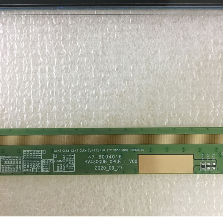 showing LCD TV screen appearance and information