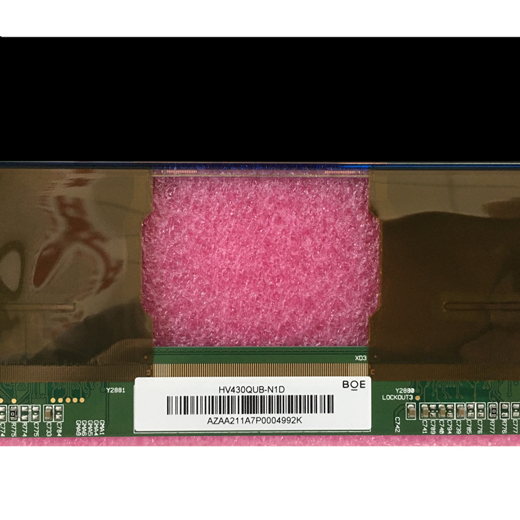 showing LCD TV screen appearance and information