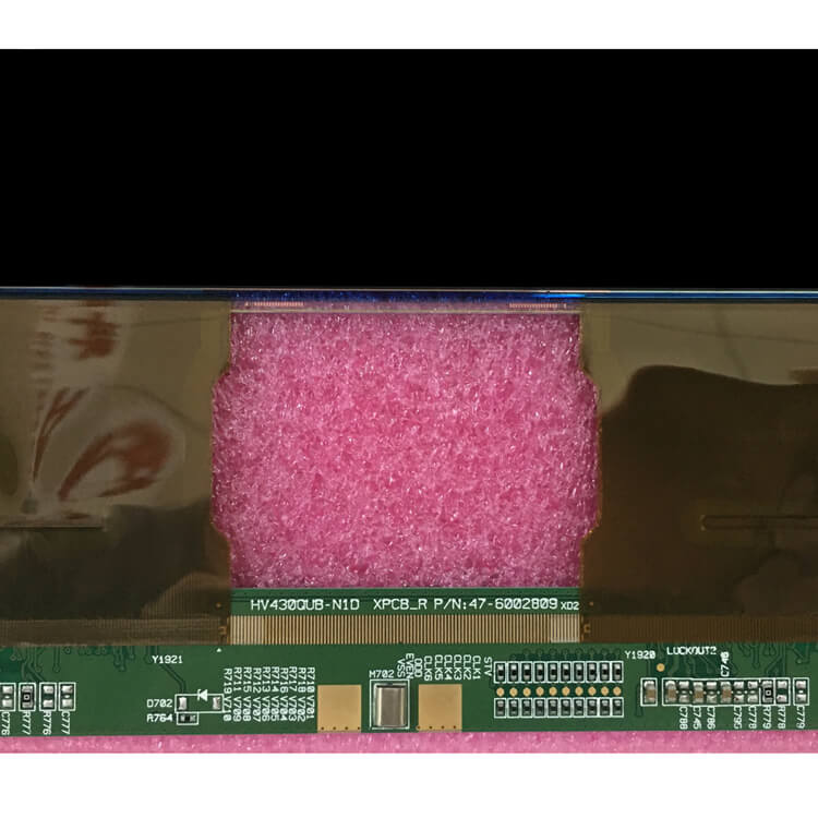 showing LCD TV screen appearance and information