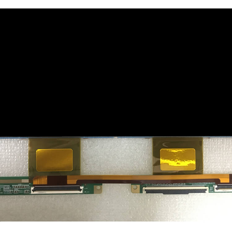 showing LCD TV screen of modle name appearance and information