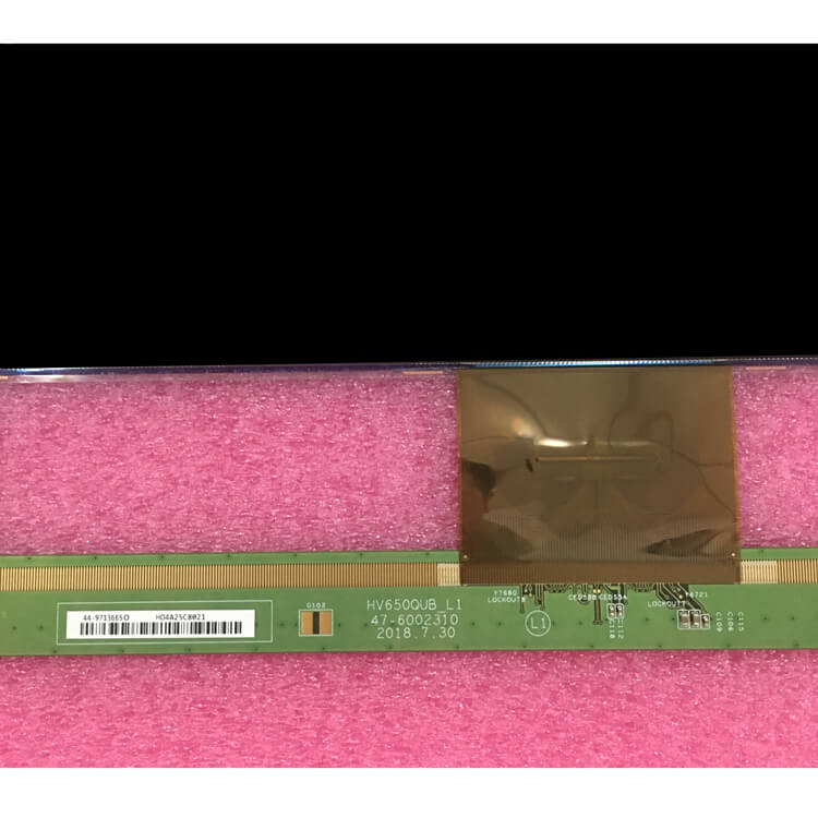 showing LCD TV screen appearance and information