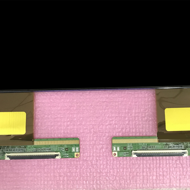 showing LCD TV screen of modle name appearance and information