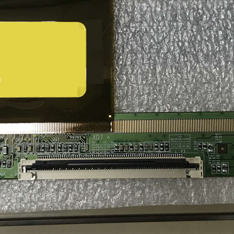 showing LCD TV screen of modle name appearance and information