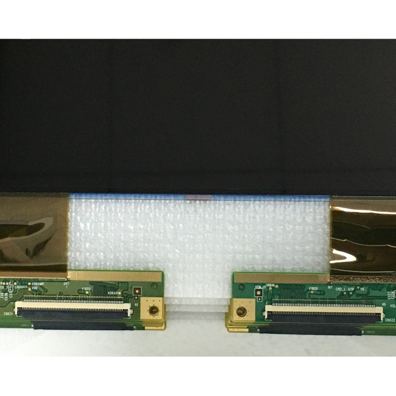 showing LCD TV screen of modle name appearance and information