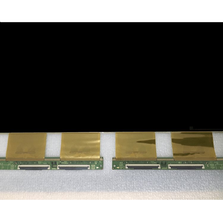 showing LCD TV screen of modle name appearance and information