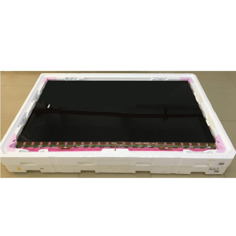 showing LCD TV screen of modle name appearance and information