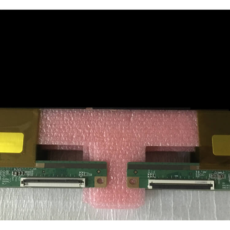 showing LCD TV screen of modle name appearance and information