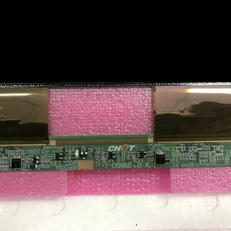 showing LCD TV screen appearance and information