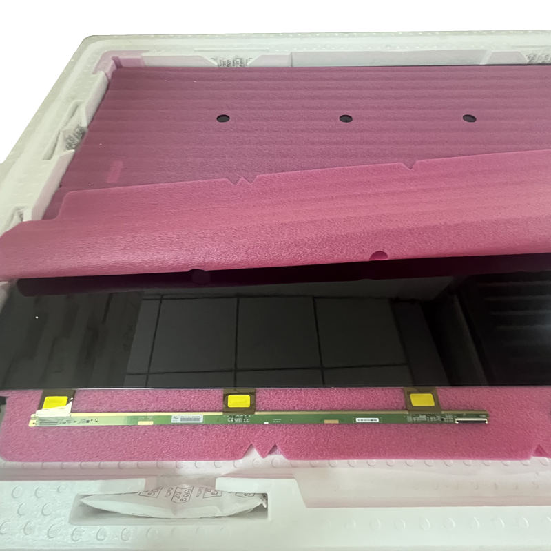 showing LCD TV screen of modle name appearance and information