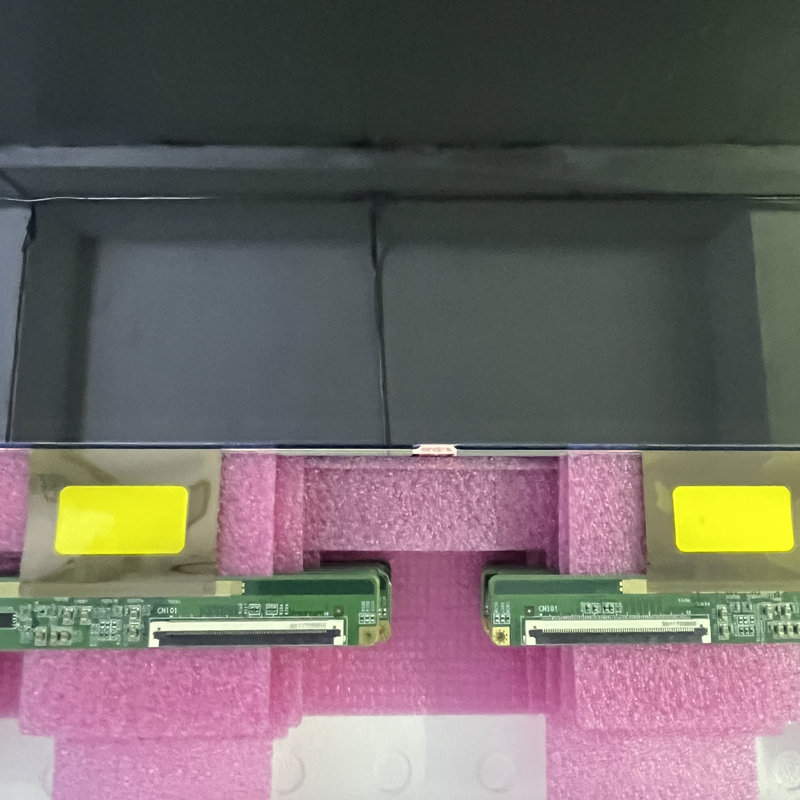 showing LCD TV screen of modle name appearance and information