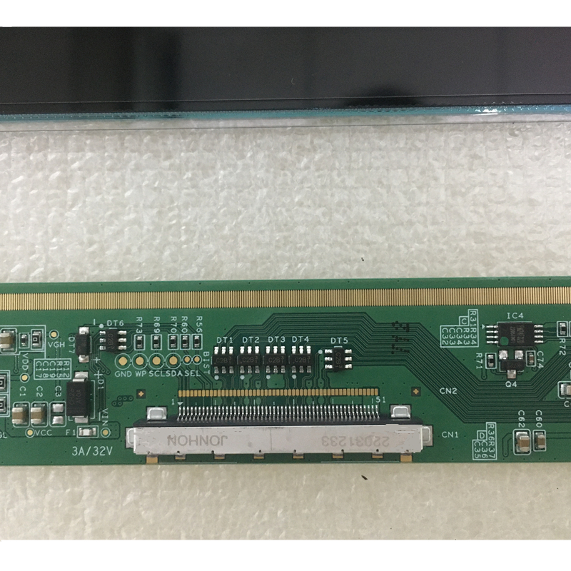 showing LCD TV screen appearance and information
