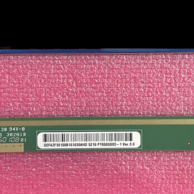 showing LCD TV screen appearance and information