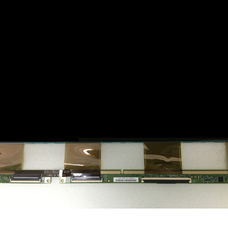 showing LCD TV screen of modle name appearance and information