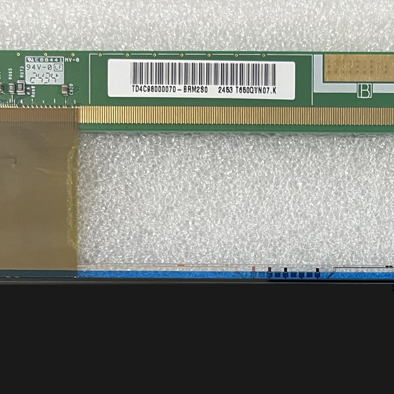 showing LCD TV screen of modle name appearance and information