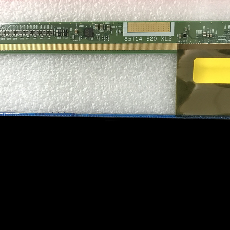 showing LCD TV screen of modle name appearance and information