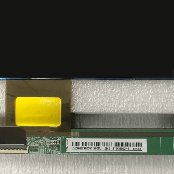 showing LCD TV screen of modle name appearance and information