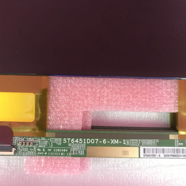 showing LCD TV screen of modle name appearance and information